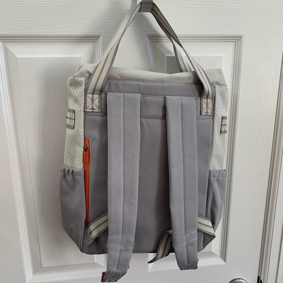Day Away Backpack - Whisper Grey Colorblock with Llama monogram - Picture 4 of 4